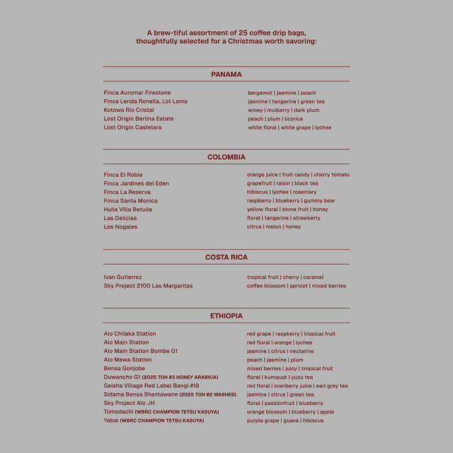 [Pre-order] Coffe-vent Calendar Assorted Coffee Drip Bag Box Set (E-shop Exclusive)